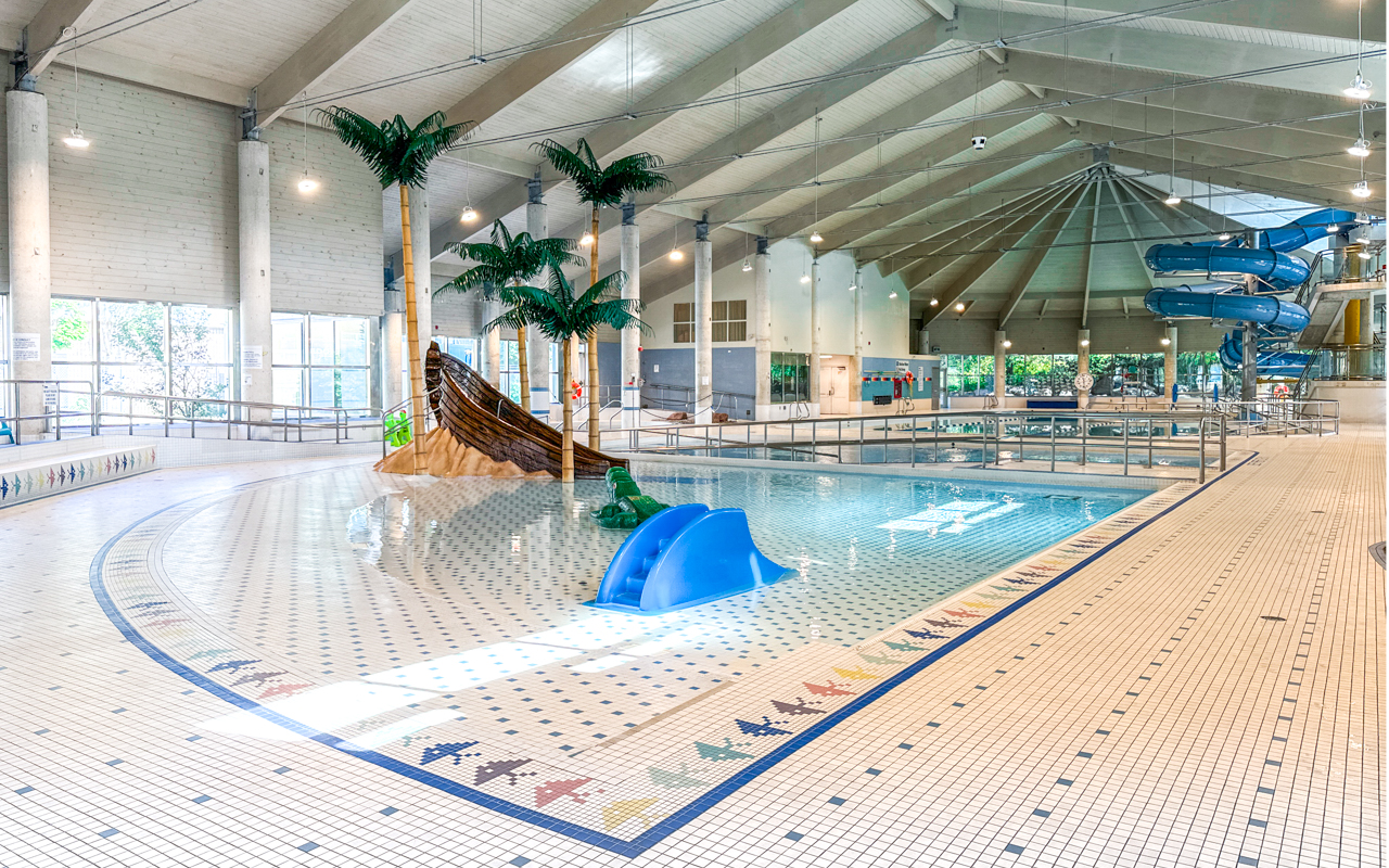 Tot pool at Agincourt swimming pool in Toronto